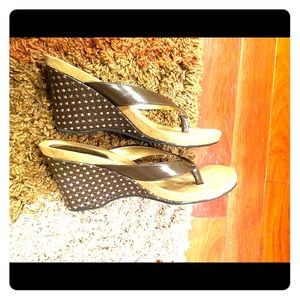 Style& Co size 8 flip flop with 2 inch wedge heel